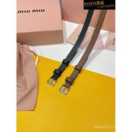 LOEWEmiumiu Belt Ladies Classic Belt Belt Temperament All-Match Fashion Commuter Muse Ladies Belt Do
