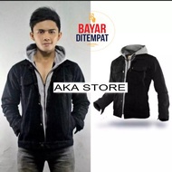 AKA Murah Jaket Jeans Hoodie Men's Hoodie Ariel / Jaket Denim Ariel Bestseller / Jaket Ariel Noah