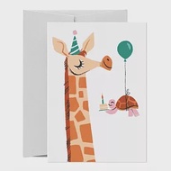 【Card Nest 】Giraffe &amp; Tortoise 生日卡 ＃C1199