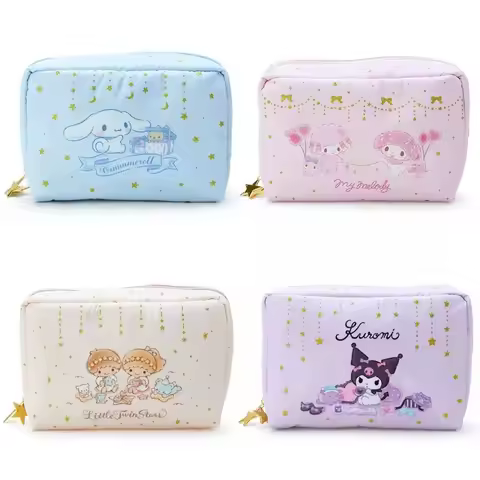 Kawaii Sanrio Christmas Candy Cabinet Series Little Twin Stars Pen Pouch Lovely Melody Cartoon Handb