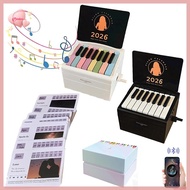 Purelove> Piano Calendar 2026 Desk Calendar Playable Piano, Swift Mini Piano Calendar With 52 Weeks 