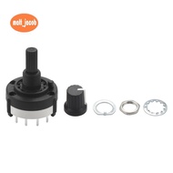 3P4T 3 Pole 4 Position Single  Band  Rotary Switch w Knob