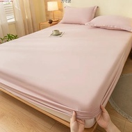 Bedsheet Single Queen Cadar Getah Keliling Cadar Cotton Bedsheet Simple Design Fitted Bedsheet Akemi