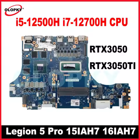 NM-E241 i5-12500H i7-12700H CPU RTX3050 for Lenovo Legion 5 Pro 15IAH7 16IAH7 Laptop Motherboard 4G-