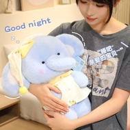 Mainan Mewah Gajah Kecil Bib Gaya Baharu Hadiah Anak Patung Gajah Comel untuk Teman Wanita Hadiah Ul