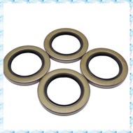 [R Q M U] 4Pcs Trailer Hub Grease Seals Set 2.25 X 3.371 -22029 for Most 5200lbs-7000lbs E-Z Lube an