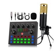 Live Sound Card And Audio Interface with DJ Mixer Effects Vo บอร์ดเสียงสดพร้อมอินเตอร์เฟสเสียง DJ Mi