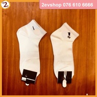 Combo White mid-length cotton socks, woven men's soccer accessories, quality sports socks - 2EVSHOP