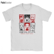 Men Bungo Stray Dogs T Shirts Chuuya Nakahara Bungo Anime Bsd Dazai Manga Osamu 100% Cotton Short Sl