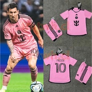 2024 Inter Miami Messi Pink Black Kids Football Shirt