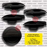 GRAND ALL NEW JAZZ 2014-2022 PREMIUM BLACK DOFF CAR EXTERIOR ACCESSORIES SET Getah Pintu Kereta Geta