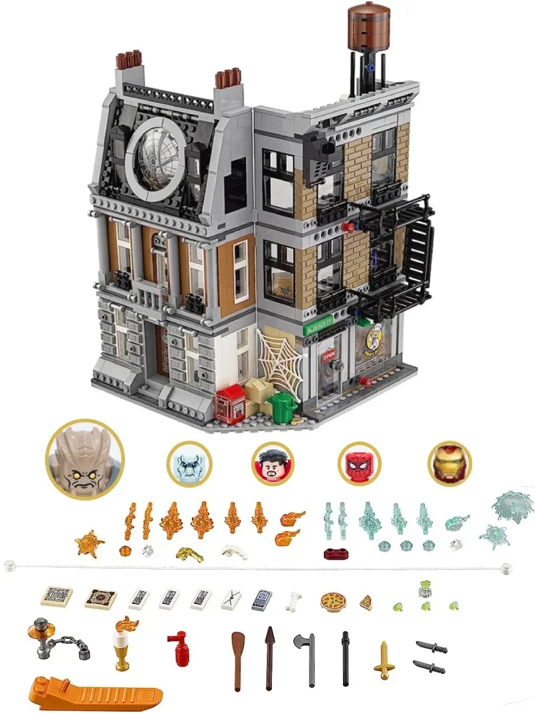 76108 อิฐบล็อก Sanctum Sanctorum รุ่น Modular Building Set ภาพยนตร์สะสม DIY ของเล่นสําหรับของขวัญเด็