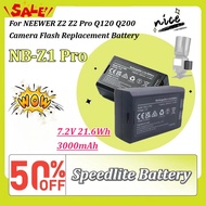 New 7.2V 3000mAh 21.6Wh NB-Z1 Pro Rechargeable Speedlite Battery for NEEWER Z2 Z2 Pro Q120 Q200 Came