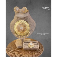 Iswari Brooch Set Complete 1 Set of/ (Vers, Rings, Earrings) Borobudur Brooch Alpaca Brooch/