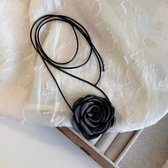 MAWAR Alteclipse Black Rose Choker Vintage Gothic Grunge Necklace Black Rose Choker Necklace Altecli