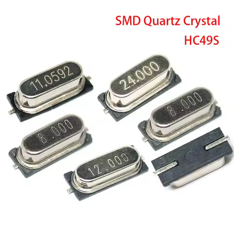 10PCS 4Mhz 6Mhz 8Mhz 12Mhz 16Mhz 20Mhz 24Mhz 4.000mhz 8.000mhz SMD Quartz Crystal Resonator Passive 