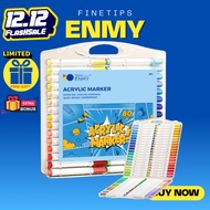 ENMY Acrylic Marker Pen 80/60/48/36/24/12 Colors Set Drawing Coloring Painting Art Kids Presents
