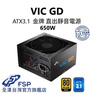 FSP GROUP VIC GD 650W Gold Straight Out ATX3.1 Power Supply