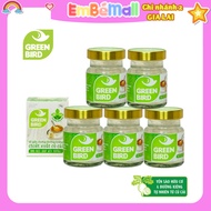 Gift box of 6 jars of green bird's nest steamed with rock sugar and green bird brand bag (6 jars x 7