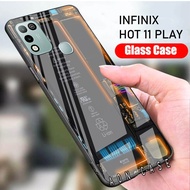 INFINIX HOT 11 PLAY - SoftCase Glass Kaca - [ A11 ] - Pelindung Handphone Hp INFINIX HOT 11 PLAY- Casing Hp INFINIX HOT 11 PLAY - Case Hp INFINIX HOT 11 PLAY- Bisa Bayar Di Tempat - COD!!!