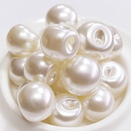 Ready Stock Highlight Pearl Button Dark Eye Button Cheongsam Button Partial Hole Pearl Mushroom Plat