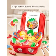 Travel toys girls toys Magic Hot Pot Bubble Pinch Painting Children Play House Toys girls 3 to 6 Yea