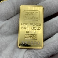 Swiss Bank Gold Bar Commemorative Coin 1 Ounce Alien Gold Coin Coin Foreign Currency Collection Craf