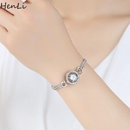 HENLI High Quality Fashion Multi-Layer Elegant Zircon Luxury Jewelry Rhinestone Bracelet Bangle