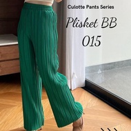 (1/2) Celana Pensil Plisket Bb / Pleats Pants Wanita Jumbo Premium 015