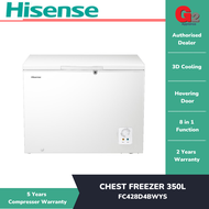 Hisense FC428D4BWY (AUTHORISED DEALER) chest freezer 350Liter FC403D4BW
