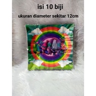Birthday Paper Plate Size 12cm Character trolls trolls 10 Sheets