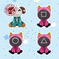 Squid Game Mask Man Manager Plush Toys Stuffed Dolls Q9b5