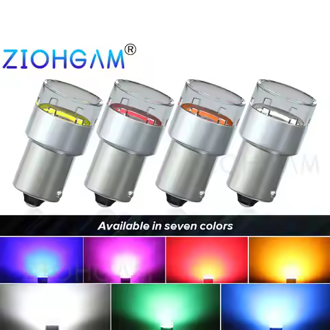 ZIOHGAM 2PCS Brake Reverse 12V 24V 1156 1157 BAY15D BA15S P21W R5W R10W P21/5W Led Bulb Red Backup P