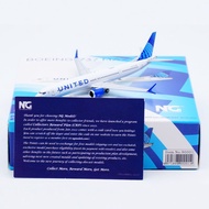 Air NGmodel 1: 400 Alloy Airplane Model United Airlines B737 MAX10 N27753