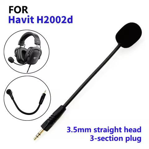 Replacement 3.5mm Microphone For Havit H2002d Gaming Headset Mic E-sports Games Replacement Micropho