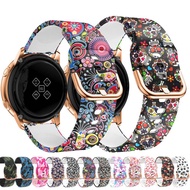 20mm Silicone Strap For Samsung Galaxy Watch Gear S3 Active 2 Graffiti style strap For HuaMi Amazfit Huawei watch band