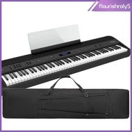 [Flourishroly5] Electric Piano Case 88 Key with Pocket Portable with Shoulder Straps Electronic Keyb