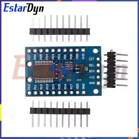 Estardyn Module Expansion IO port Expander board DC 2.5-5.5V I2C communication control 16 IO ports F