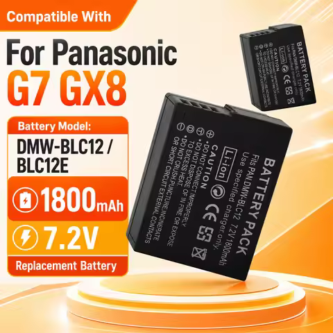Premium Replacement Camera Battery DMW-BLC12 BLC12E 1800mAh For Panasonic Lumix FZ1000 FZ300 G7 GX8 