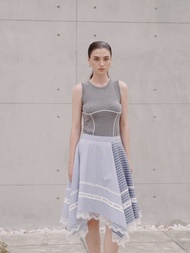 Pomelo. x Janesuda เสื้อดีเทลสีตัดกัน / Pomelo. x Janesuda Contrast Trim Top