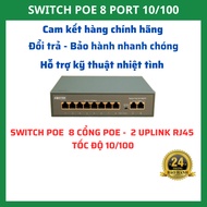 Poe 8 Port Network Switch 10 / 100 SF1082FP Speed