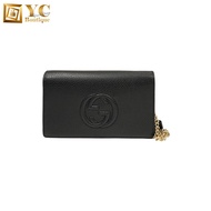 Gucci Soho Chain Wallet for Women in Black - 598211-A7M0G-1000