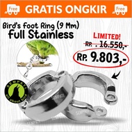 Ring Handcuffs Bird Leg RING 9MM 9MM Bracelet RING STAINLESS STEEL Pigeon Chicken SERAMA Female RCG9