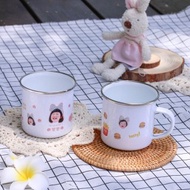 客製禮物 | 客製琺瑯(搪瓷)馬克杯350ml