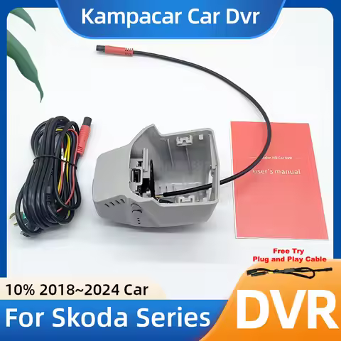 SKD07 1K 2K 4K Plug and Play Car Dvr Dash Cam DashCam for Skoda 76mm Enyaq 60 Elroq 85 Karoq Kodiaq 