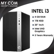 HP ProDesk 400 G5 5DD29PA Microtower Desktop Computer (I38100/4GB RAM/1TB HDD/W10P/3Y)