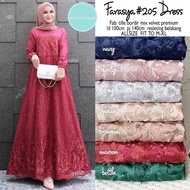 FARASYA #205 - BAYAR COD | GAMIS BUSUI BROKAT TILLE BORDIR MUTIARA | GAMIS JUMBO XXL LD 120 | GAUN TUNANGAN WANITA LAMARAN NIKAHAN | SERAGAM KONDANGAN RAMADHAN LEBARAN DRESS KEBAYA BATIK MODERN