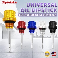 Universal Oil Dipstick Alloy CNC Penutup Minyak Eegine Oil Level 4T Oil Cap Nut NVX Y15 LC135 SRL115