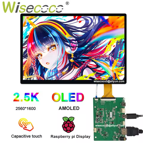 Amoled Display 10.5 Inch OLED Touchscreen 2K 2560x1660 16:10 IPS AM-OLED 60Hz Laptops Raspberry Pi P