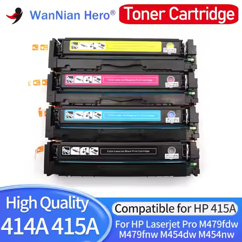 with chip 414A 415A Toner Cartridge For HP Color LaserJet Pro M454dn M454dw MFP M479dw M479fdn M479f